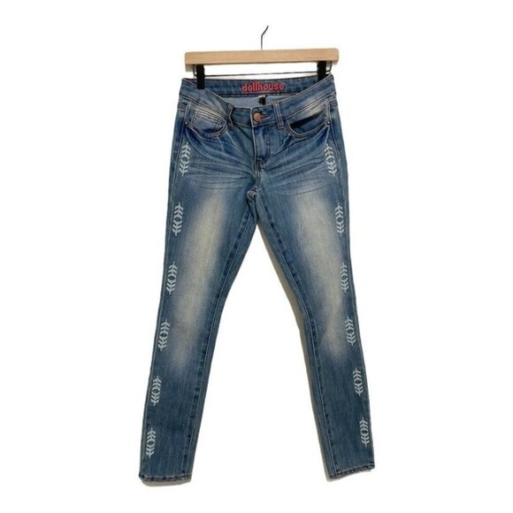 Dollhouse Y2K Vintage Low Rise Skinny Jeans Size 27 - Picture 1 of 10